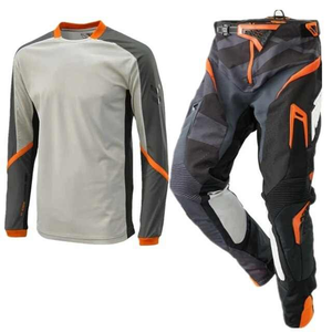 Personalizado a prueba de viento de cuero Motocross Racing Jersey Suit MX Gear sublimación impreso pantalón y Jersey Dirt Bike Wear al por mayor - Product Image 6