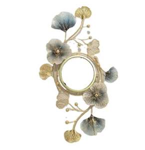 Miroirs décoratifs muraux en fer design Finition brillante mate Noir doré pour la maison Miroirs muraux de salon - Product Image 2