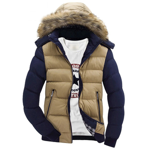Nouvelle veste Parka d'hiver chaude pour hommes solide col montant coton rembourré vers le bas vêtements d'extérieur décontractés avec une excellente respirabilité OEM - Product Image 4