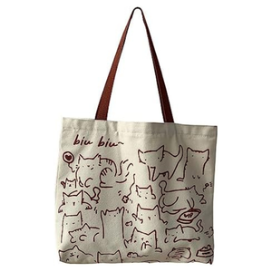 Wholesale Soft Cotton Tote Bag | Reusable Eco-Friendly Shopping Carry Bag with Rope Handles Shoulder Strap | OEM Manufacturer - Product Image 3