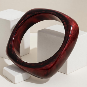 Brazalete de Epoxy con Flores Secas Reales, Elegante y Apilable, para Mujer, Estilo Cristiano, para Fiestas, por Crescent Crafts - Product Image 2