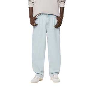 กางเกงยีนส์ทรงหลวมสำหรับผู้ชายกางเกงยีนส์ทรงหลวมสำหรับใส่ซักไซส์ใหญ่สไตล์วินเทจ - Product Image 2