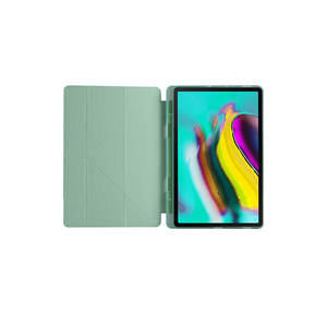 Étui intelligent Netzy 2020 pour Galaxy Tab A7 10.4 T500 vert clair, pliable en trois parties avec compartiment pour stylet et support en PC - Product Image 3