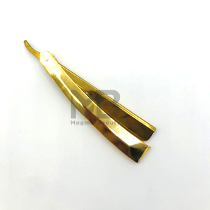 Maquinillas de afeitar para depilación de alta durabilidad plegables chapadas en oro, maquinilla de afeitar corporal reutilizable de seguridad para depilación - Product Image 5