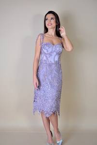 Robe d'invité Robes de soirée élégantes en satin pour femmes Robes de soirée maxi courtes pour femmes - Product Image 2