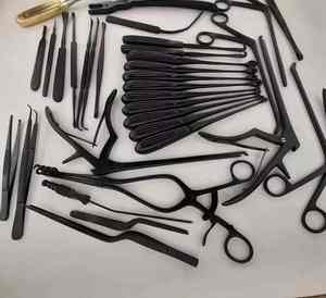 Juego de instrumentos quirúrgicos de laminectomía Manual de acero inoxidable de alta calidad, instrumento de timpanoplastia ortopédica de columna vertebral con revestimiento negro - Product Image 6