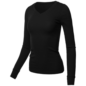 Sweat-shirt à col en V en polaire tricoté respirant coupe-vent brodé et gaufré marron pour femme, marque personnalisée, écologique, hiver - Product Image 1