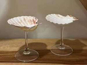 Gobelet en coquillage naturel fait à la main décoratif verre à vin vaisselle écologique artisanat en gros - Product Image 6