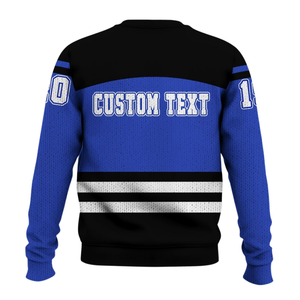 Zeta Phi Beta Sorority Greek Life Pull 1920 ZPhiB Knit Bleu Blanc Chenille Broderie Divine Nine Premium Wear - Product Image 2