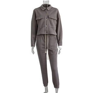 Conjunto de Chaqueta Deportiva de Invierno para Mujer, 2 Piezas, Transpirable, con Pedrería, Manga Larga - Product Image 6