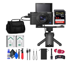 Appareil photo numérique original DSC-RX100 VII avec kit de prise de vue DSC-RX100M7G étui pour carte mémoire de 64 Go - Product Image 1