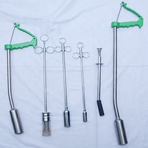 Venta al por mayor de alta calidad bolo de cabeza curva de acero inoxidable mango de cuidado de animales pistola de bolas aplicador de bolo - Product Image 5