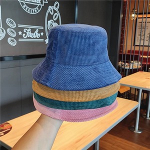 Sombrero de Pana para Otoño e Invierno, Unisex, Color Sólido, Gorro de Pescador para Fiestas Casuales al Aire Libre, Viajes, Tela Jersey - Product Image 2