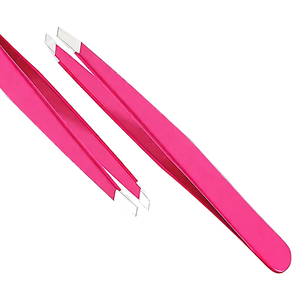 Pinzas Profesionales Rosas para Injerto de Pestañas, Pinzas Inclinadas de Acero Inoxidable de Alta Precisión, Juego Completo de Herramientas para Pestañas - Product Image 2