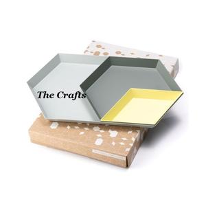 Juego de bandejas para servir chocolate de forma rectangular de bandeja de chocolate de aluminio de tres colores diferentes a precios razonables - Product Image 2