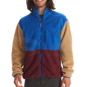 Chaqueta de Forro Polar Sherpa Cómoda para Adultos, Chaqueta de Invierno de Forro Polar Sherpa Sostenible en Color de Contraste - Product Image 3