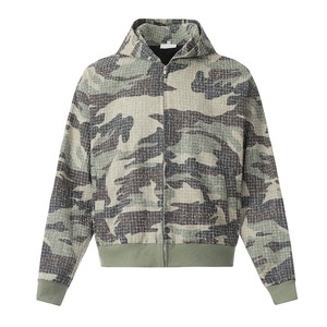 Sudadera con Capucha Térmica con Estampado de Camuflaje, Estilo Holgado, para Hombre, 100% Poliéster y Algodón, Estilo Urbano, Unisex - Product Image 6