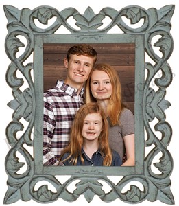 Atractivo tallado a mano MDF madera angustia Color blanco 4X6 marco de fotos marco de madera personalizado para decoración del hogar y uso de regalos - Product Image 6