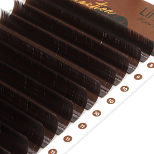 Mega Khối Lượng Cashmere Lash Phần Mở Rộng Nâu Tối Matte Khối Lượng Lash Khay Giai điệu Ấm Áp Bán Buôn Lash Nguồn Cung Cấp - Product Image 2