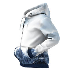 Vente en gros de sweats à capuche pour hommes avec sublimation personnalisée Basics Cotton Blended 100% Polyester Fleece Fabric Zipper Design Digital pour l'hiver - Product Image 2