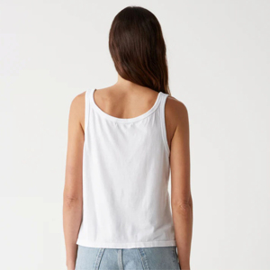 Camiseta sin mangas cómoda con cuello redondo para mujer, algodón versátil para uso diario y entrenamiento, ropa de tela de estilo largo, camiseta sin mangas para mujer - Product Image 3