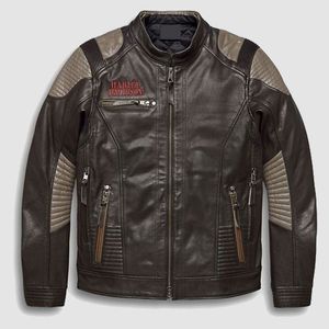 VESTE EN CUIR MARRON HARLEY DAVIDSON - Product Image 1