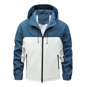 2025 OEM venta al por mayor de chaqueta cortavientos de alta calidad hombres deporte ligero impermeable con capucha chaqueta cortavientos - Product Image 1