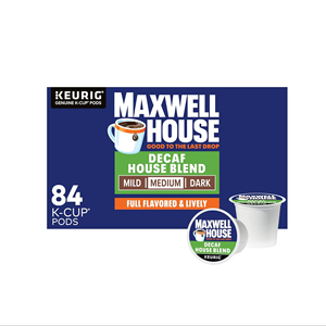 Cápsulas de Café Maxwell House Decaf House Blend Tueste Medio, Caja de 84 Unidades - Product Image 1