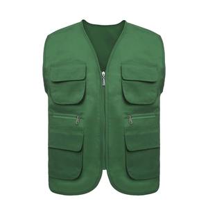 Chaqueta de exterior para hombre con logotipo personalizado de alta calidad, chaleco informal de trabajo de Safari, chaleco Cargo sin mangas con múltiples bolsillos - Product Image 5