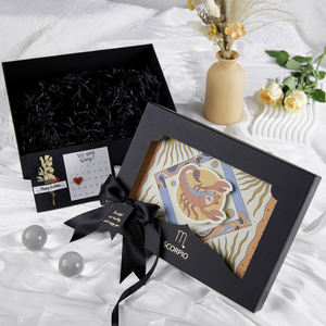 Boîte de papier d'art personnalisable RTS Premium 12 Zodiac en carton kraft de 2mm d'épaisseur Emballage artisanal pour cadeaux à base de pâte à papier - Product Image 1