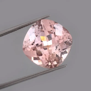 Mayorista Natural Rosa Melocotón Morganita Cojín Corte 7x7 AAA Calidad Suelta Piedra Preciosa Joyería Gemas Facetadas - Product Image 3