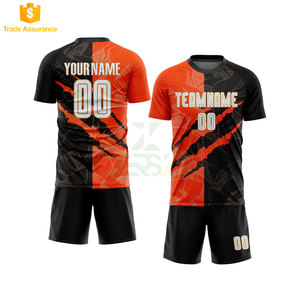 Personnalisable 100% Polyester Football Pratique Uniforme pour Adultes Séchage Rapide Respirant Football Maillots Nom Impression Top Style - Product Image 1