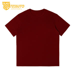T-shirt super lourd 100% coton Tessuto pour hommes et femmes T-shirt vierge de haute qualité imprimé sur mesure - Product Image 1