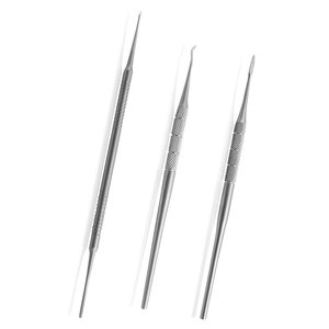 En acier inoxydable sur mesure Podologie Tête Noirs Fichier Taille personnalisée Forme Extrémité Droite Simple Extrémité Conçu Noirs Fichier - Product Image 2