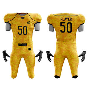 Uniformes de football américain du fabricant d'usine derniers uniformes de football américain confortables et respirants personnalisés - Product Image 1