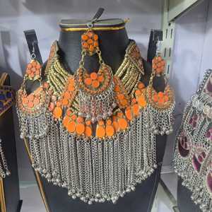 Nouveau à la mode léger afghan Kuchi Vintage ensembles de bijoux 100% exportation qualité Vintage Style collier boucle d'oreille ensembles de bijoux - Product Image 6