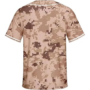 Camiseta de Béisbol Personalizada, Transpirable, de Secado Rápido, 100% Poliéster, Bordado de Softbol, a la Moda, Unisex, para Adultos, Equipo Personalizado OEM - Product Image 4