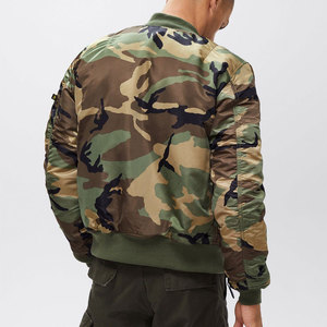 Design personnalisé Offre Spéciale coupe ajustée de haute qualité pour hommes blouson d'aviateur vêtements de ville blouson d'aviateur décontracté uni pour hommes - Product Image 3