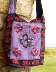 Bolso de tirantes bordado de arte tradicional indio hecho a mano, forro de lona de algodón con una sola Correa, moda de noche térmica Vintage para mujer - Product Image 4