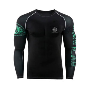 Camisetas de compresión de alta calidad a bajo precio, en oferta, estampadas, de manga larga para hombre - Product Image 1