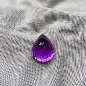 Preciosa Gema de Amatista con Corte de Pera AA, Gema Natural Única para Piezas Maestras de Joyería Personalizada, Piedra de Nacimiento de Febrero - Product Image 3
