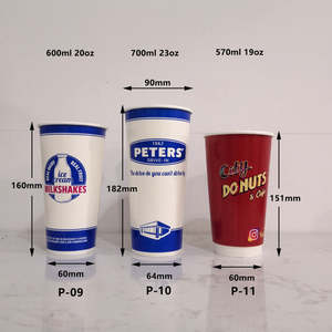 แก้วกระดาษแบบใช้ครั้งเดียว ขนาด 19-23 ออนซ์ เป็นมิตรกับสิ่งแวดล้อม สำหรับเครื่องดื่มร้อน/เย็น กาแฟ ชา และน้ำผลไม้ - Product Image 6