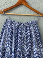 Falda Maxi de Algodón con Estampado Natural Ajustable para Mujer, Vestido Largo Bohemio Casual con Bolsillos con Cordón, Plisado y Hecho a Mano