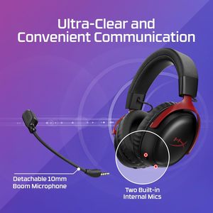 Tai nghe chơi game không dây <span class=keywords><strong>HyperX</strong></span> <span class=keywords><strong>Cloud</strong></span> III 3S đa nền tảng, Bluetooth 2.4GHz, thời lượng pin lên đến 120 giờ (2.4GHz) và 200 giờ - Product Image 2