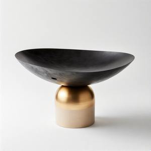 GracePlatter Royal Dish Serving Bowl en forma redonda personalizada para el hogar Hotel Wedding Serving Decoration Use Bowl - Product Image 3