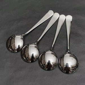 Top Quality Dessert <b>Spoon</b> <b>Ice</b> <b>Cream</b> <b>Spoon</b> Stainless Steel Round Honey <b>Spoon</b> with Customizable Logo - Product Image 6