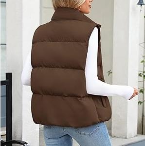 Haute qualité en gros sur mesure mode vêtements d'hiver vestes bouffantes gilet sans manches imperméable respirant coupe-vent avant - Product Image 2