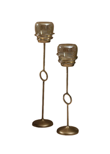 Golden Metal With Blue Marble Hand Painted <b>Candle</b> Stand Living Home Table Top Lighting Decorative <b>Candle</b> <b>Holder</b> Custom Size - Product Image 2