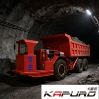 Camion benne articulé Kapuro TU-10 10T 4x4 pour l'exploitation minière souterraine avec ensemble moteur et pompe