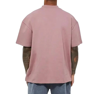 Camiseta Oversize de Algodón 100% con Cuello Redondo, Personalizable con Logotipo OEM, Tejido Grueso, Estilo Urbano, Cómoda - Product Image 5